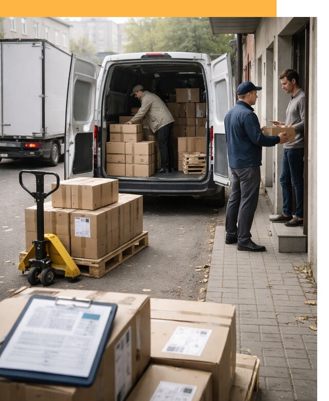 Доставка грузов от двери до двери с таможней от 46440 руб.