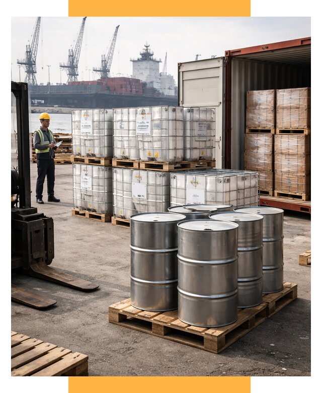 Доставка химического сырья из Индии от 258000 р. | СетСервис-Лнр