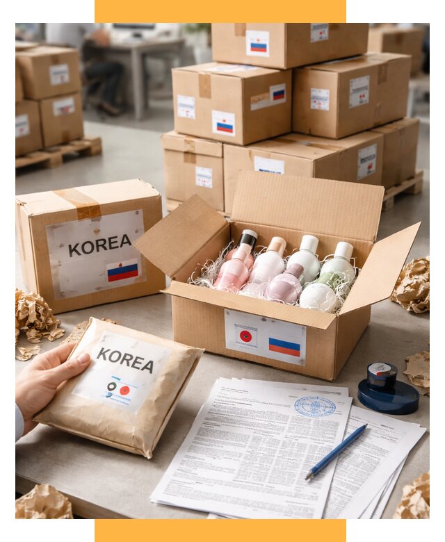 Доставка косметики из Кореи от 8772 р. под ключ | СетСервис-Лнр