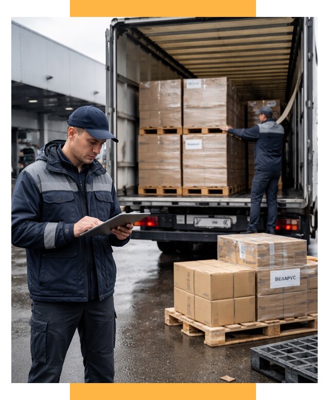 Доставка грузов из Беларуси от 15480 р. логистика СетСервис-Лнр