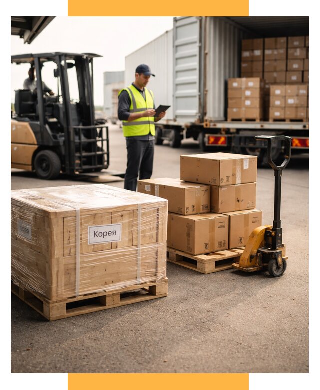 Доставка грузов в Корею из России от 36120 р. | СетСервис-Лнр